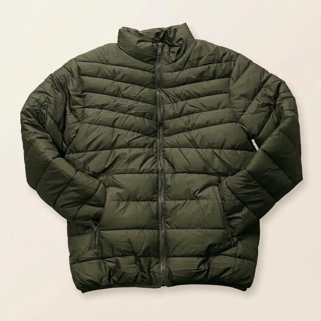 Chamarra térmica para hombre verde