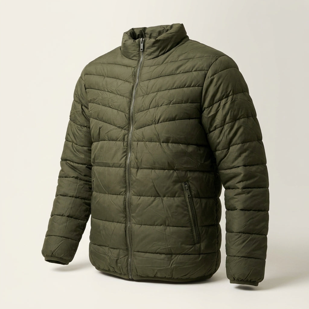 Chamarra térmica para hombre verde