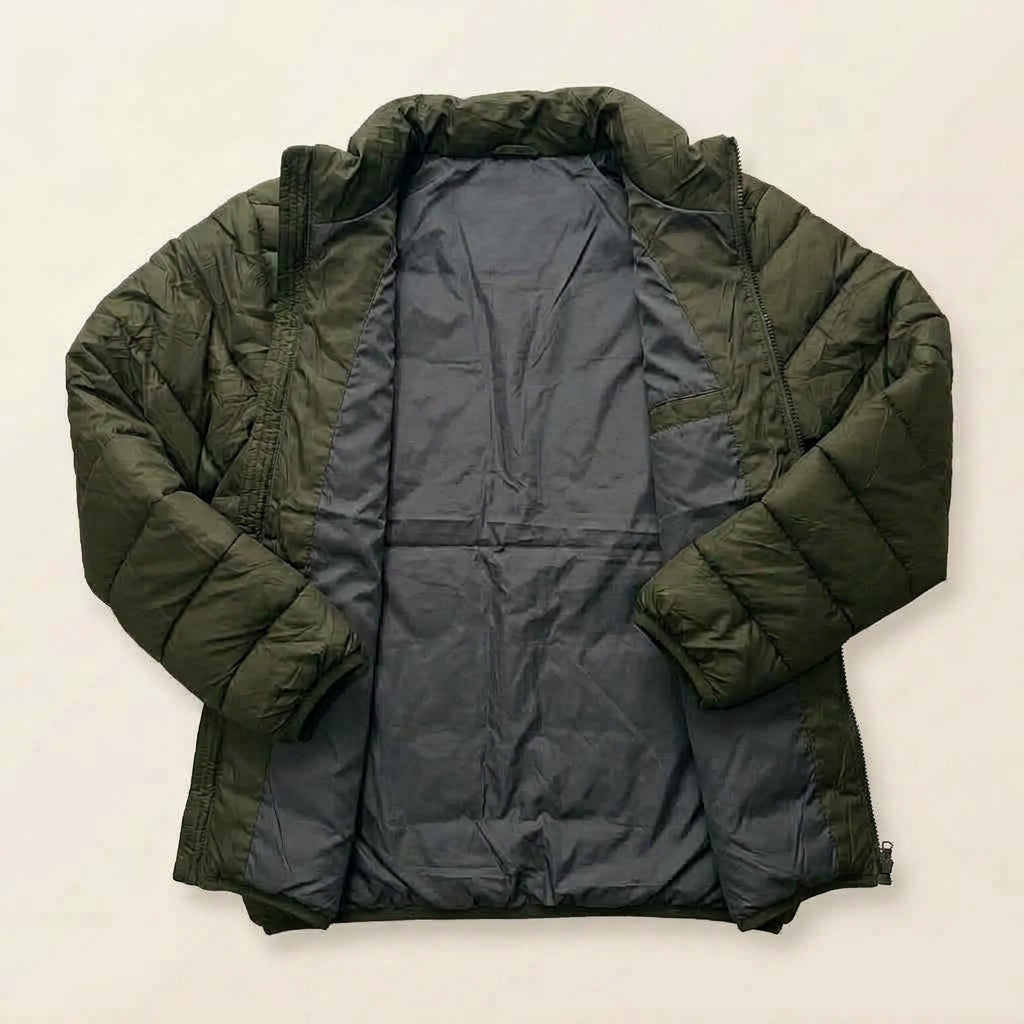 Chamarra térmica para hombre verde