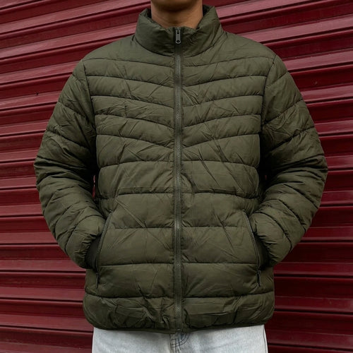 Chamarra térmica para hombre verde